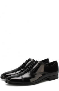 Кожаные оксфорды с брогированием Tod’s