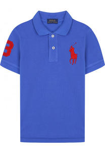 Хлопковое поло с нашивкой Polo Ralph Lauren