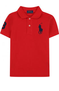 Хлопковое поло с нашивкой Polo Ralph Lauren