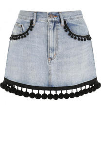 Джинсовая мини-юбка с потертостями Marc Jacobs