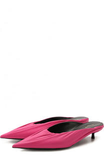 Кожаные мюли Knife на каблуке kitten heel Balenciaga
