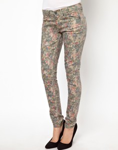 Зауженные джинсы с цветочным принтом Pepe Jeans London - Мульти