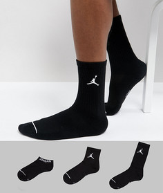 Набор черных носков Nike Jordan SX6274-010 - Черный