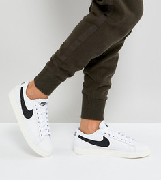 Бело-черные кроссовки Nike Blazer - Белый