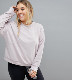 Розовый утепленный свитшот Nike Plus - Розовый