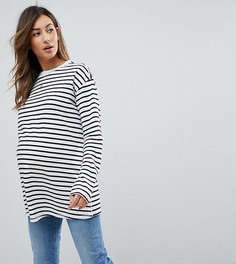 Свободный лонгслив в полоску ASOS MATERNITY - Мульти