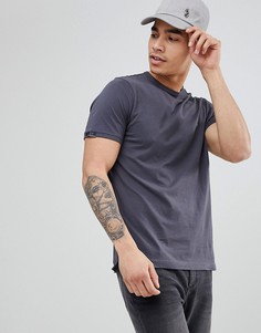 Темно-серая футболка с короткими рукавами Luke Sport Traff - Серый