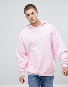 Свободное розовое худи ASOS - Розовый