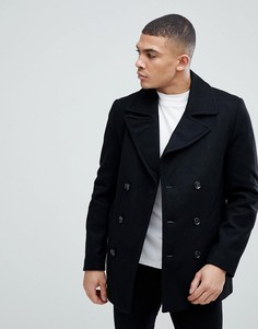 Черный бушлат River Island - Черный