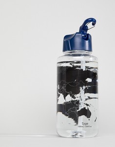 Бутылка для воды с принтом карты Typo - Мульти