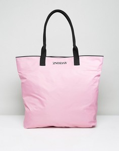 Нейлоновая сумка-шоппер 2nd Day - Розовый