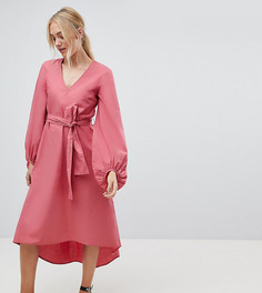 Платье миди с пышными рукавами Vero Moda Tall - Розовый