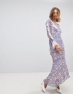 Платье макси с принтом пейсли и оборками Vero Moda - Мульти