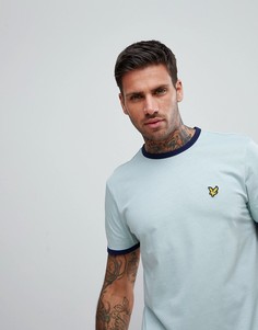 Голубая футболка Lyle & Scott - Синий