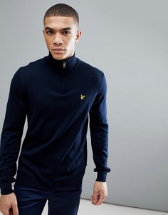 Темно-синий джемпер с молнией 1/4 Lyle & Scott Golf Sands - Темно-синий