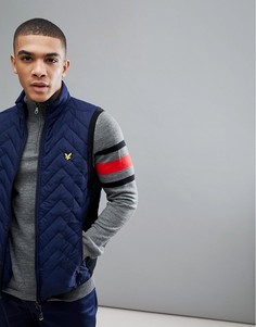 Темно-синий дутый жилет Lyle & Scott Golf Innes - Темно-синий