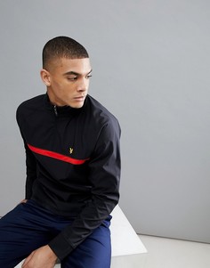 Черная легкая куртка с молнией 1/4 Lyle & Scott Golf Westray - Черный