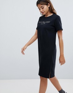 Платье-футболка с логотипом Calvin Klein Jeans - Черный