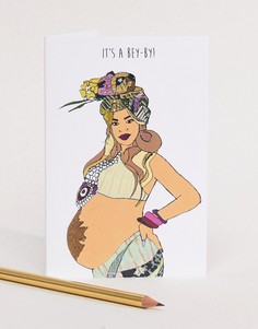Поздравительная открытка по случаю рождения ребенка с надписью Its a Bey-by Nocturnal Paper - Мульти