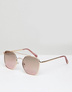 Солнцезащитные очки в стиле 90-х River Island - Золотой