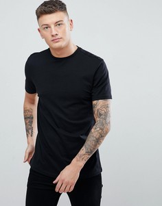 Черная футболка с круглым вырезом New Look - Черный