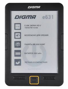Электронная книга Digma E631 Black