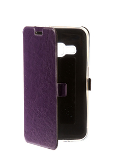 Аксессуар Чехол Samsung Galaxy J1 2016 CaseGuru Magnetic Case Glossy Purple 101044