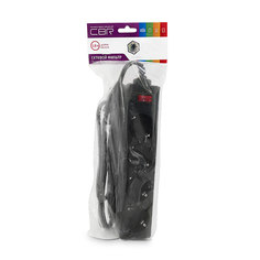 Сетевой фильтр CBR 4 Sockets 1.8m CSF 2450-1.8 Black PC