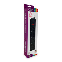 Сетевой фильтр CBR 4 Sockets 3m CSF 2450-3.0 Black CB