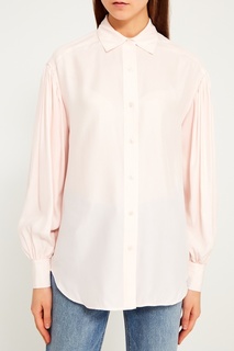 Розовая блузка из шелка Frame Denim