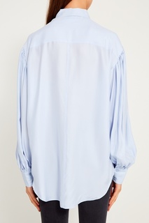 Голубая блузка из шелка Frame Denim