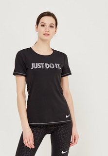 Футболка спортивная Nike W NP TOP SS SWOOSH SELFIE