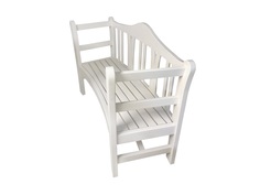 Скамейка радиусная интрига (sofaswing) белый 170x65x100 см.