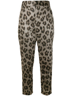 зауженные брюки с леопардовым принтом Haider Ackermann