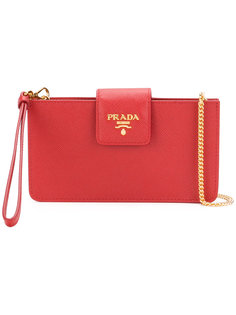 сумка через плечо с откидным клапаном Prada