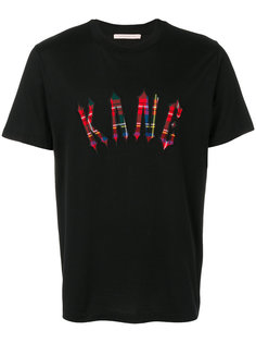 футболка с клетчатой вставкой Kane Christopher Kane