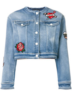 джинсовая куртка с нашивками Karl Lagerfeld
