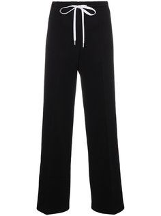 брюки с контрастными полосками и логотипом  Miu Miu