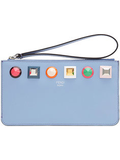 кошелек для монет с радужными заклепками Fendi
