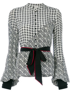 блузка с принтом и поясом  Talitha