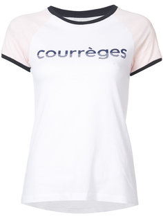 logo print T-shirt Courrèges