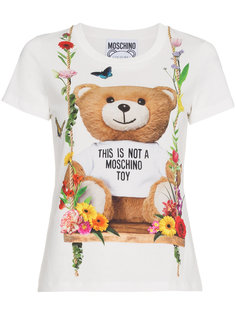 футболка с принтом Teddy Moschino