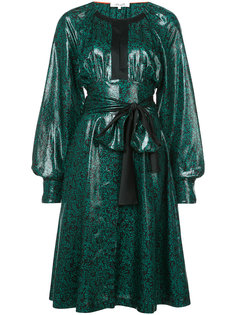 глянцевое платье с завязками на талии Dvf Diane Von Furstenberg
