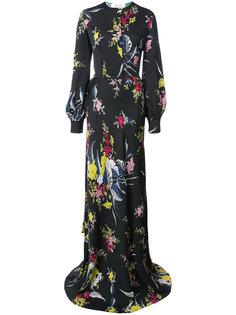 длинное вечернее платье с цветочным рисунком Dvf Diane Von Furstenberg