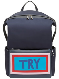 Try slogan backpack Fendi