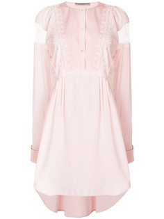 платье-рубашка с кружевной отделкой Ermanno Scervino