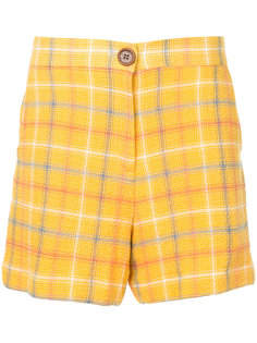 checkered shorts N Duo