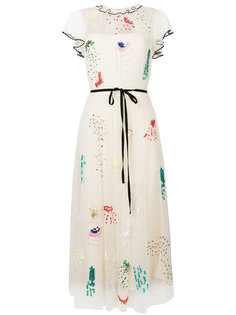 декорированное платье Red Valentio Red Valentino