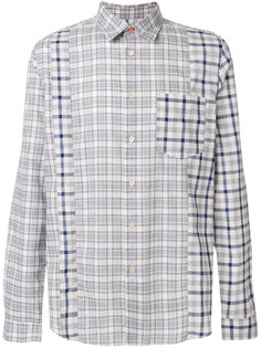 рубашка в клетку с панельным дизайном Ps By Paul Smith