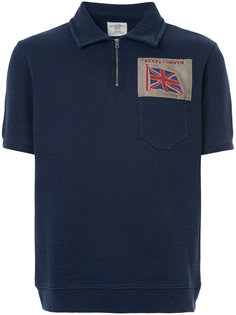 embroidered flag polo shirt Kent & Curwen